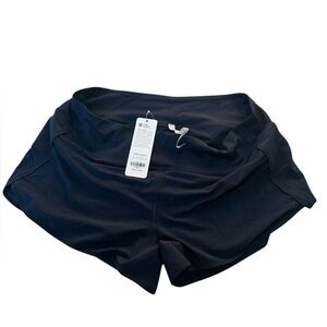 CRZ Yoga True Navy mesh lined running shorts Sz XL NWT